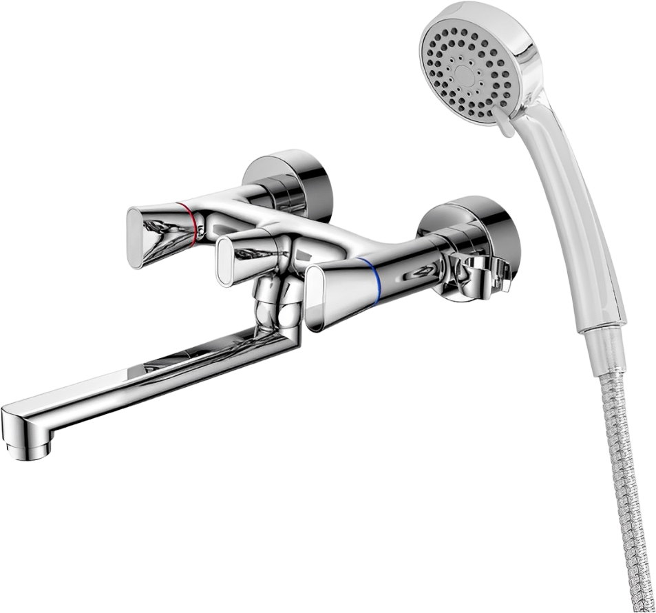 Смеситель для ванны с душем DIWO Тольятти TO-02cr