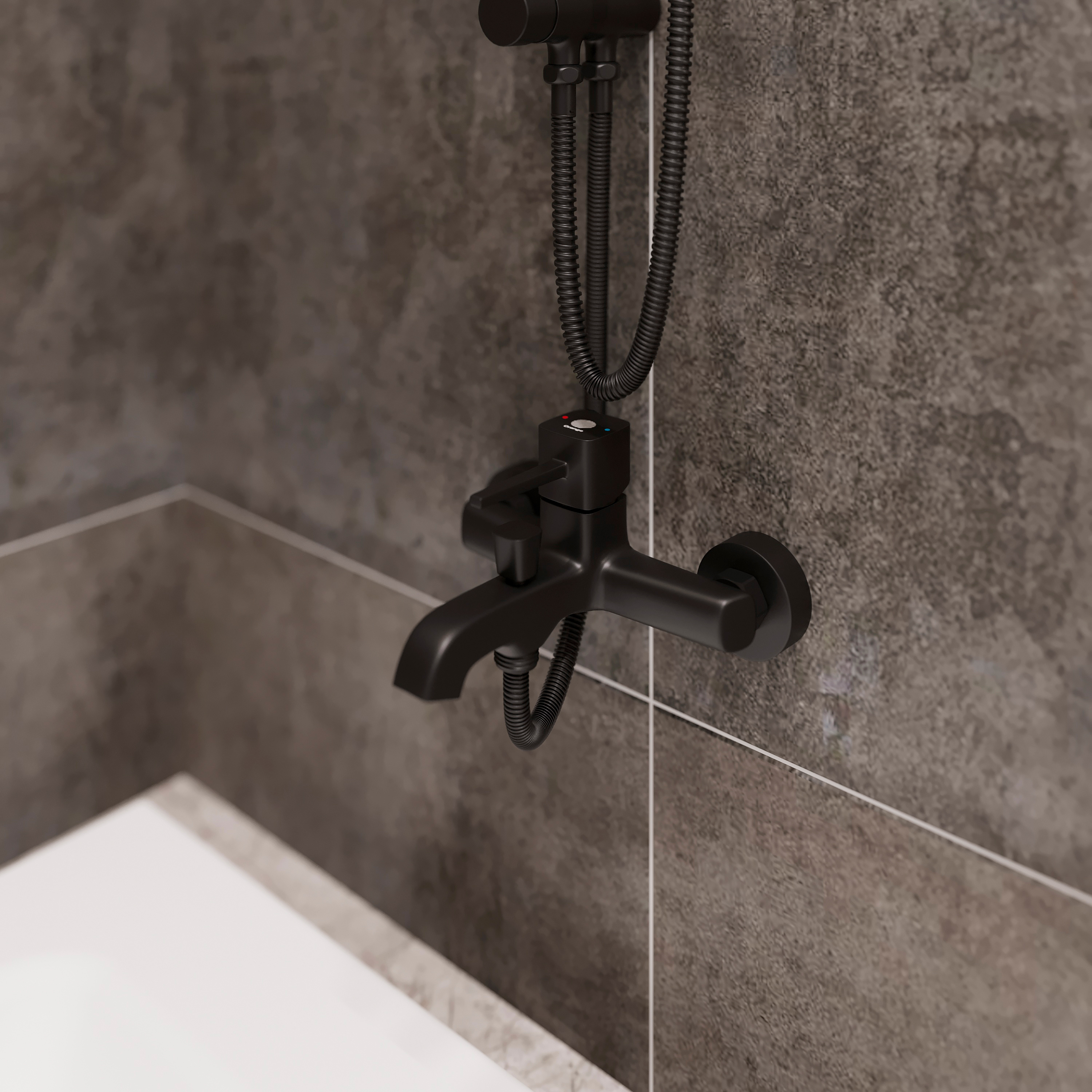 Смеситель для ванны с душем STWORKI Эстерсунд ES-03b купить в Тамбове