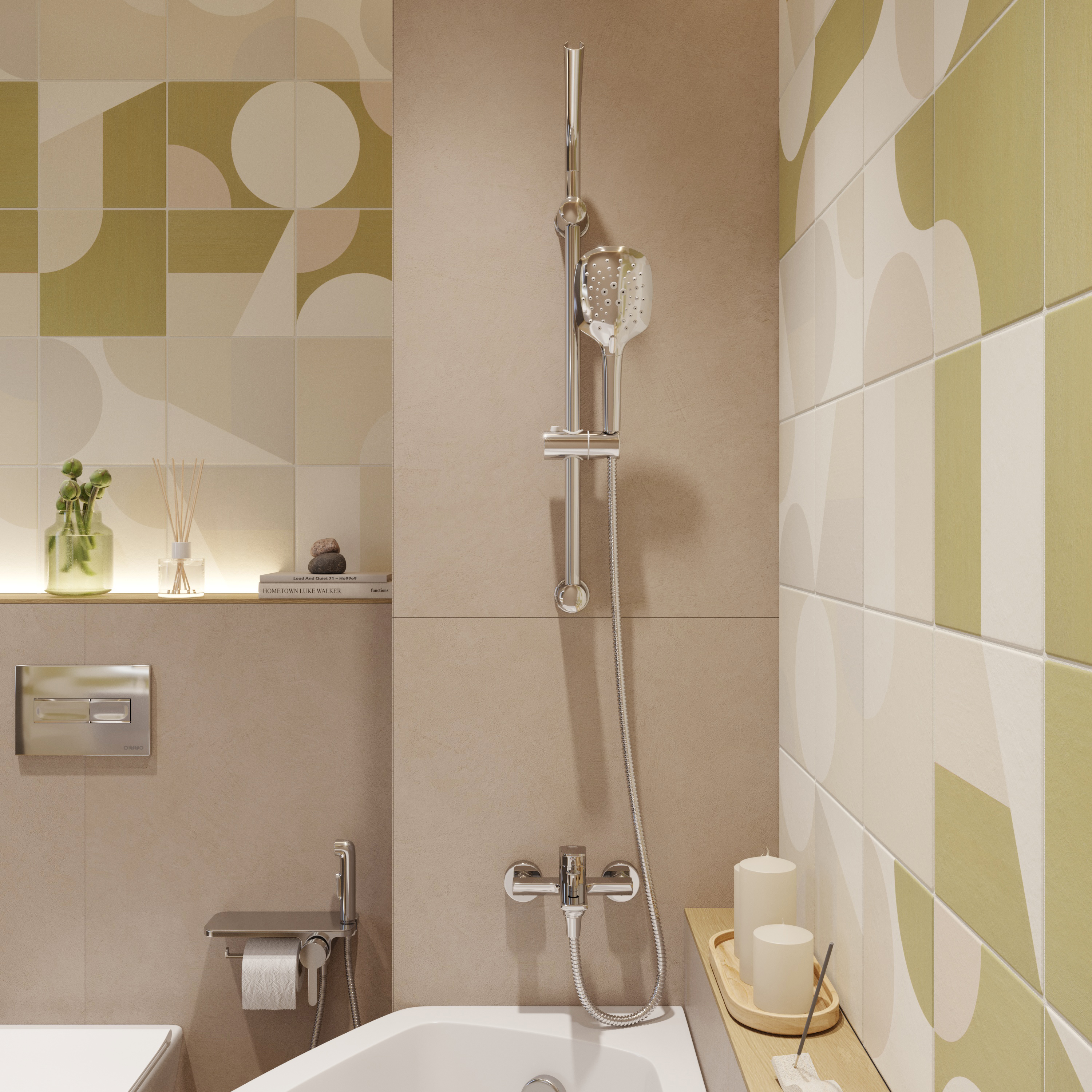 Смеситель для ванны с душем STWORKI Монтре MO-02cr купить в Тамбове