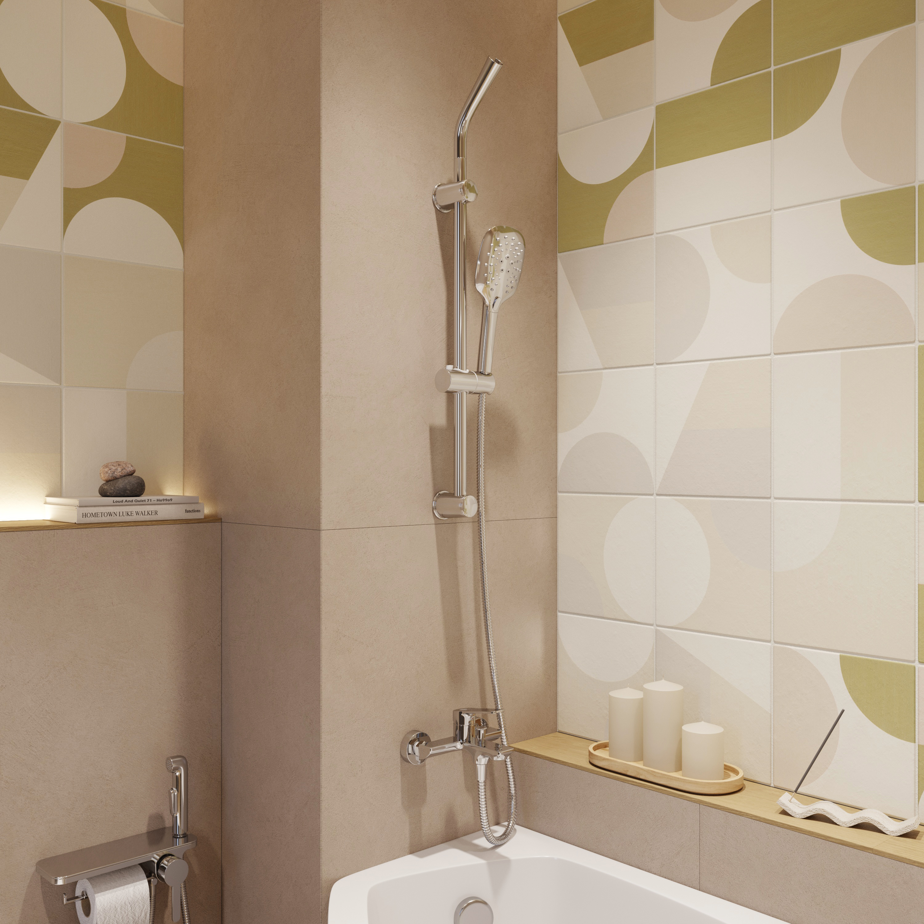 Смеситель для ванны с душем STWORKI Монтре MO-02cr купить в Тамбове