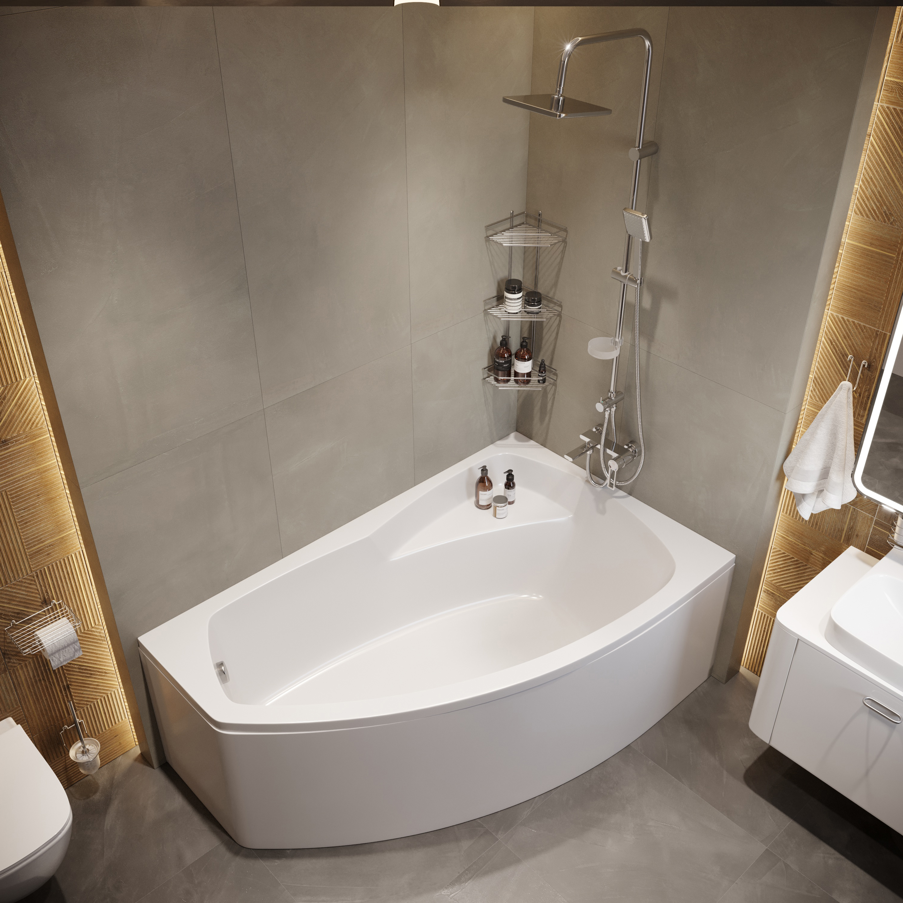 Смеситель для ванны с душем STWORKI Копенгаген KP-02cr купить в Тамбове