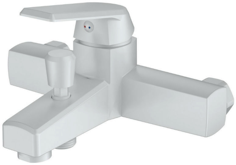 Смеситель для ванны с душем DIWO Смоленск SM-03w белый