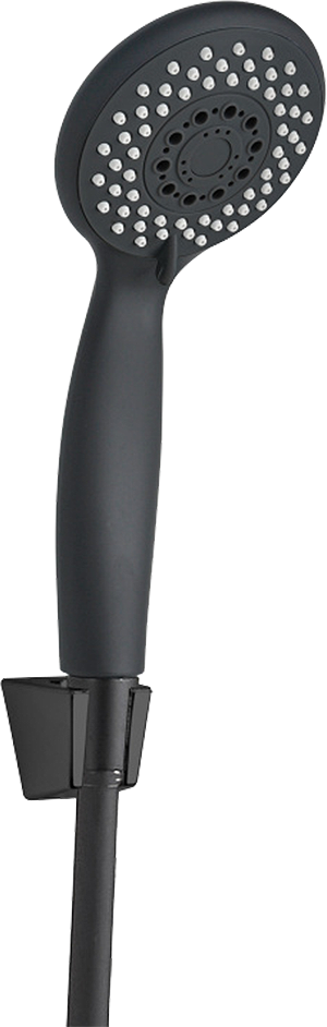 Смеситель для ванны с душем MEGA Snow MG-SH01-B + Душевая лейка Aquanet AF000-07B чёрная матовая купить в Тамбове