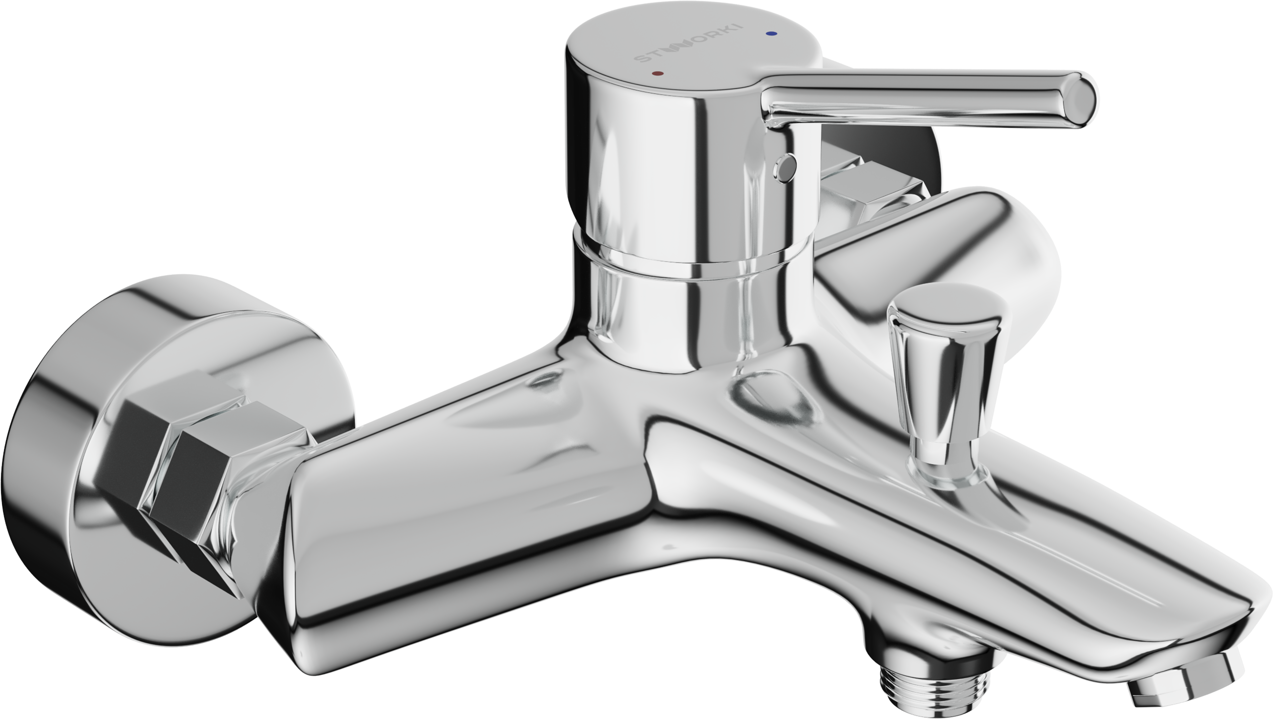 Смеситель для ванны с душем STWORKI Ольборг 35123-495/1BG-IG11