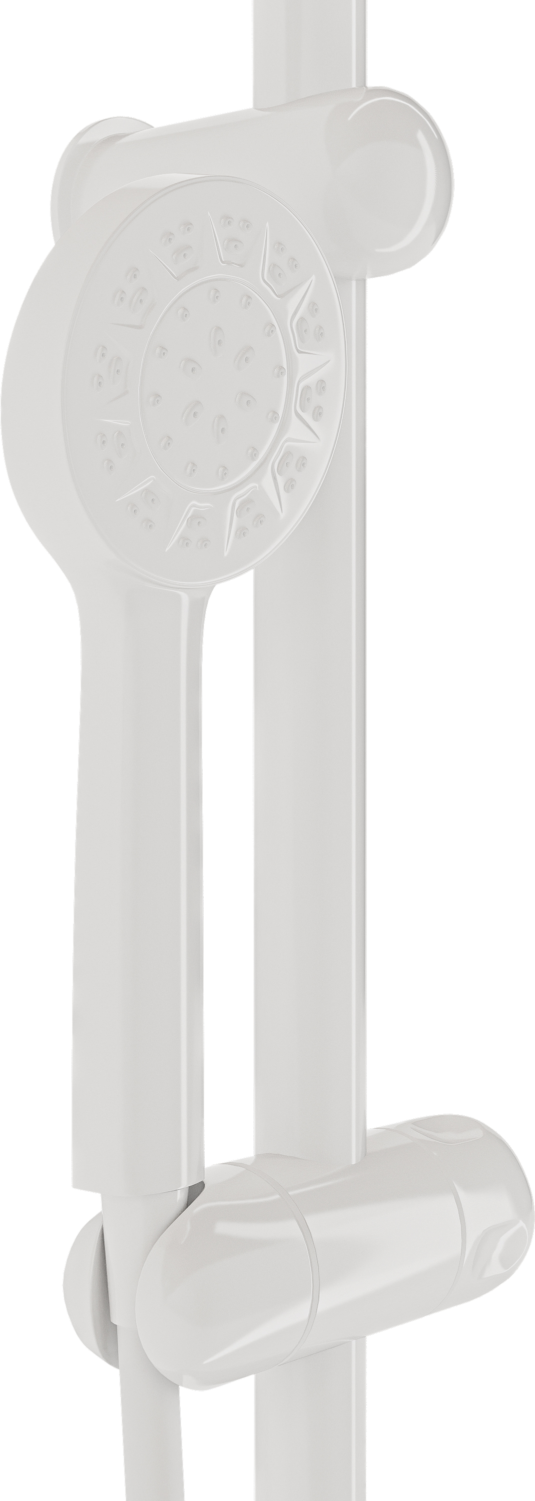 Смеситель для ванны с душем DIWO Смоленск SM-03w + Душевой гарнитур DIWO Смоленск SM-05w белый купить в Тамбове