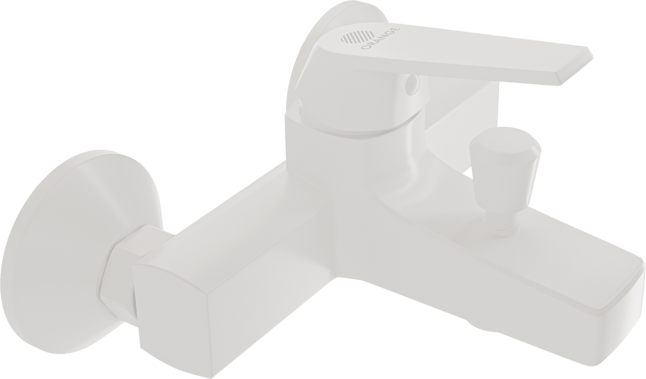 Смеситель для ванны с душем DIWO Смоленск SM-03w + Душевой гарнитур DIWO Смоленск SM-05w белый купить в Тамбове