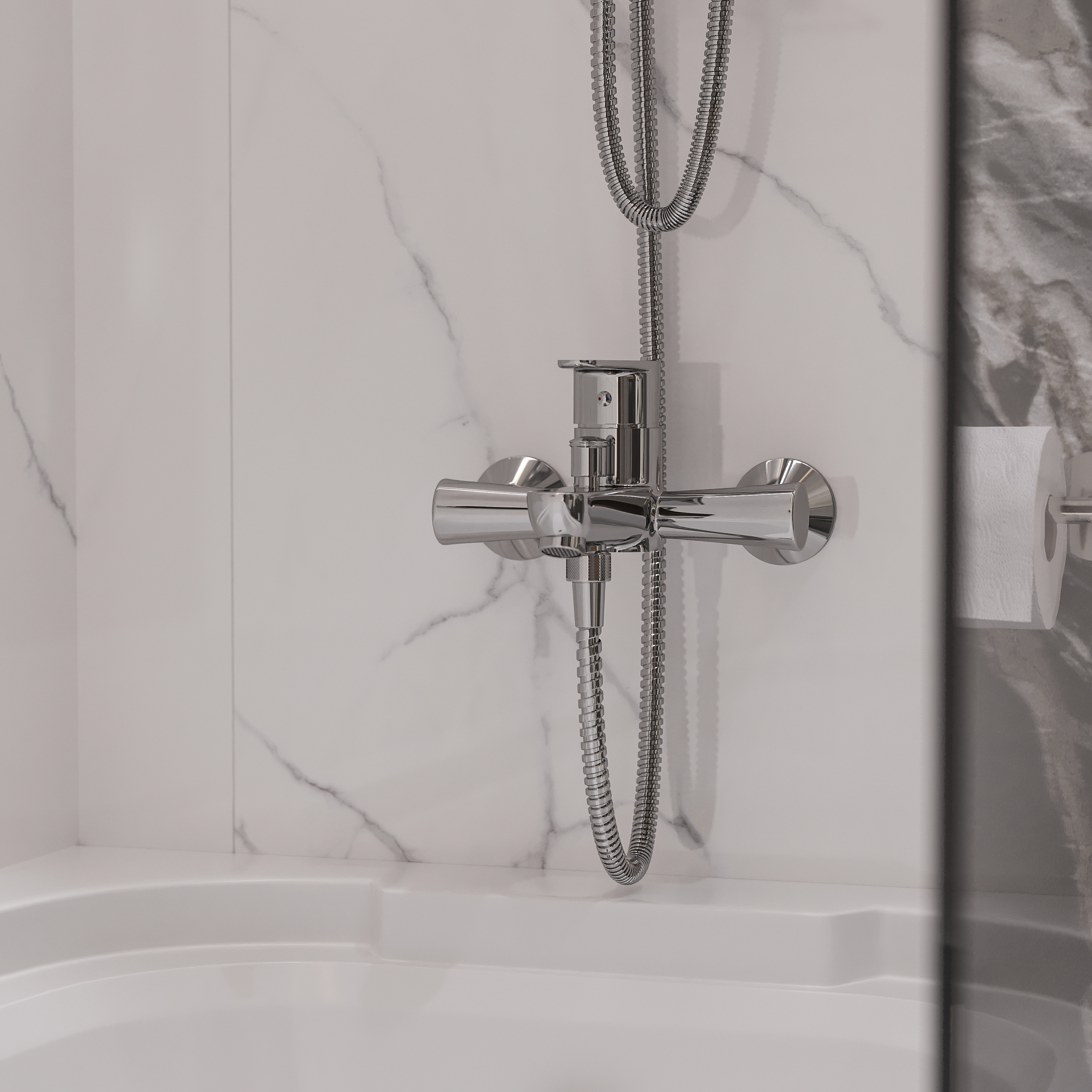 Смеситель для ванны с душем DIWO Углич UG-02cr купить в Тамбове