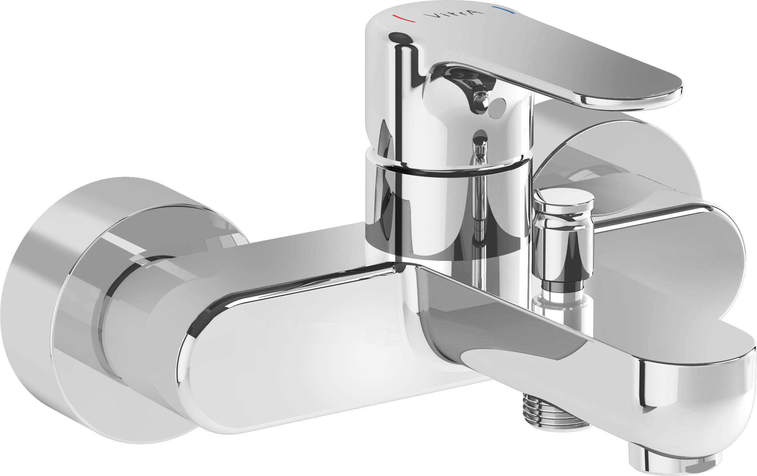 Смеситель для ванны с душем VitrA Root Round A42725EXP хром