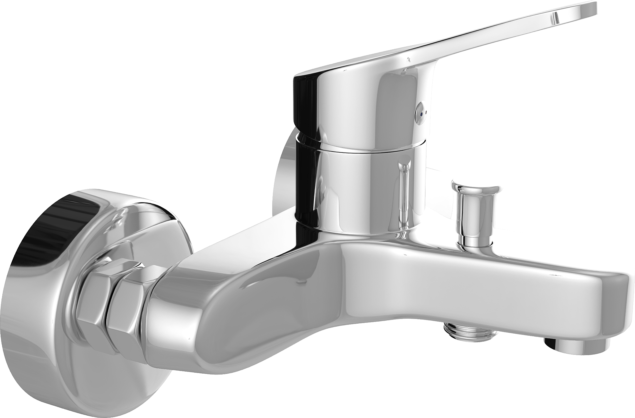 Смеситель для ванны с душем MEGA Delta MG-SRN100 + Душевой гарнитур Grohe Vitalio Comfort 26176000 хром купить в Тамбове