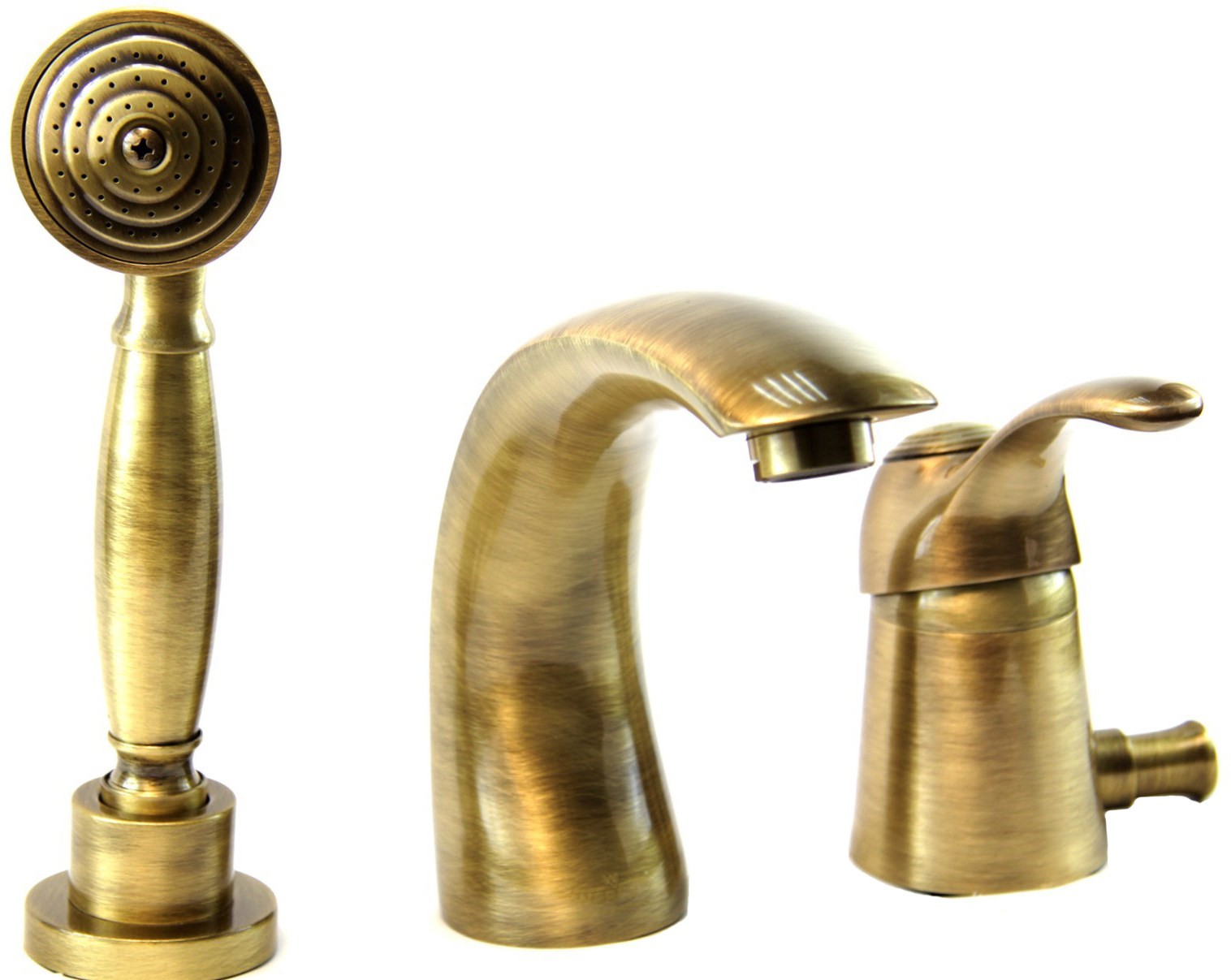 Смеситель Webert Aurora AU850701065 на борт ванны, бронза