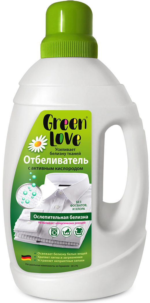 Средство для стирки Green Love отбеливающее, 1350 мл