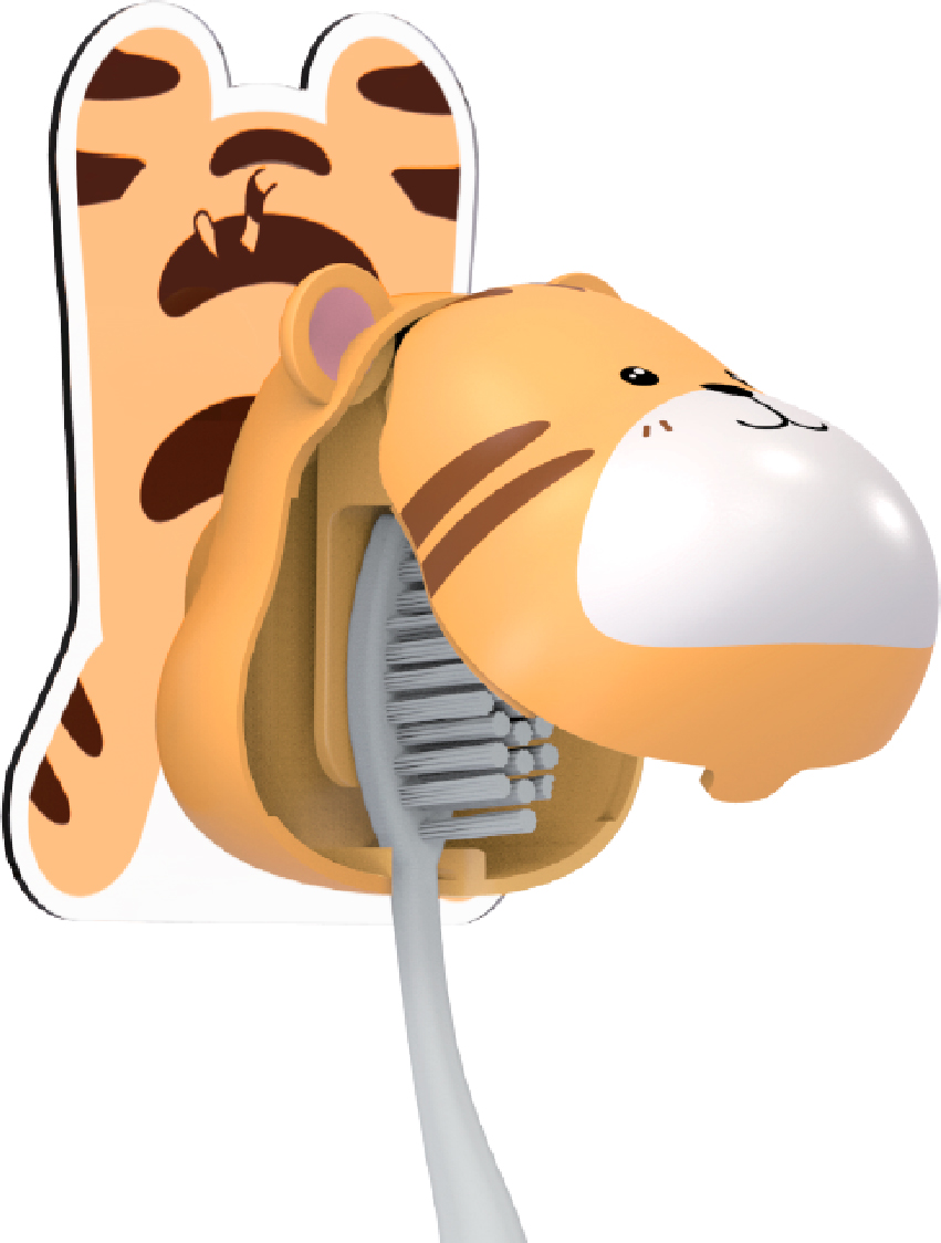 Держатель для зубных щеток Kleber Home kle-hm062 тигренок