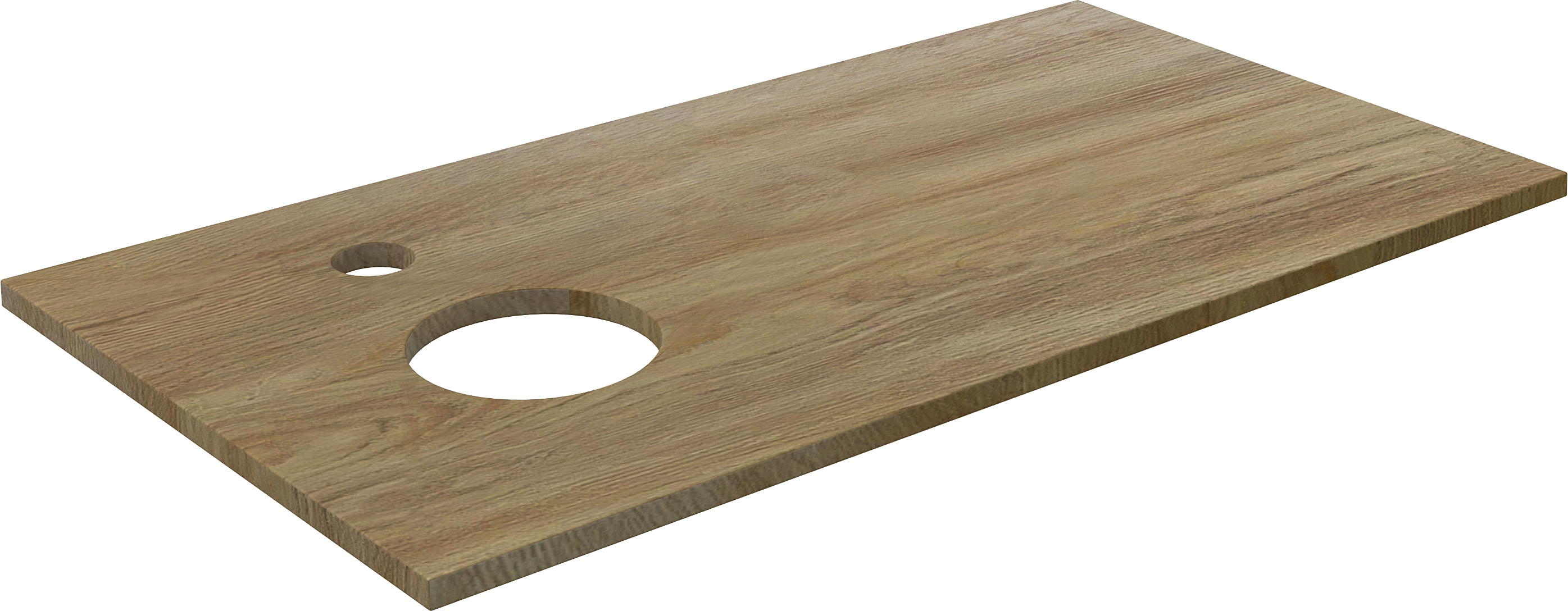 Столешница с раковиной DIWO Элиста 100 светлое дерево, с раковиной Moduo 50 Square купить в Тамбове