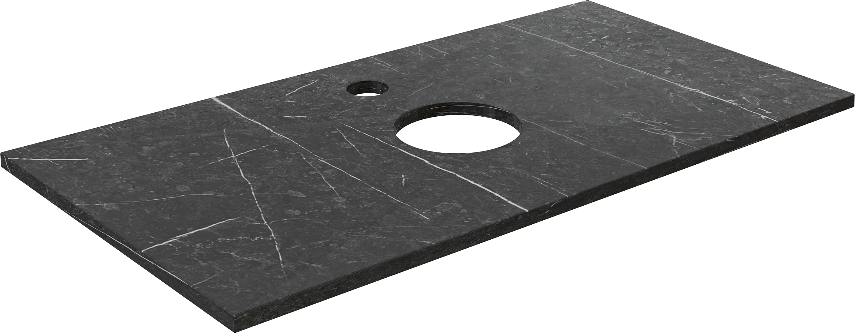 Мебель для ванной комнаты DIWO Элиста 100 чёрный мрамор,, с раковиной Moduo 50 Square купить в Тамбове