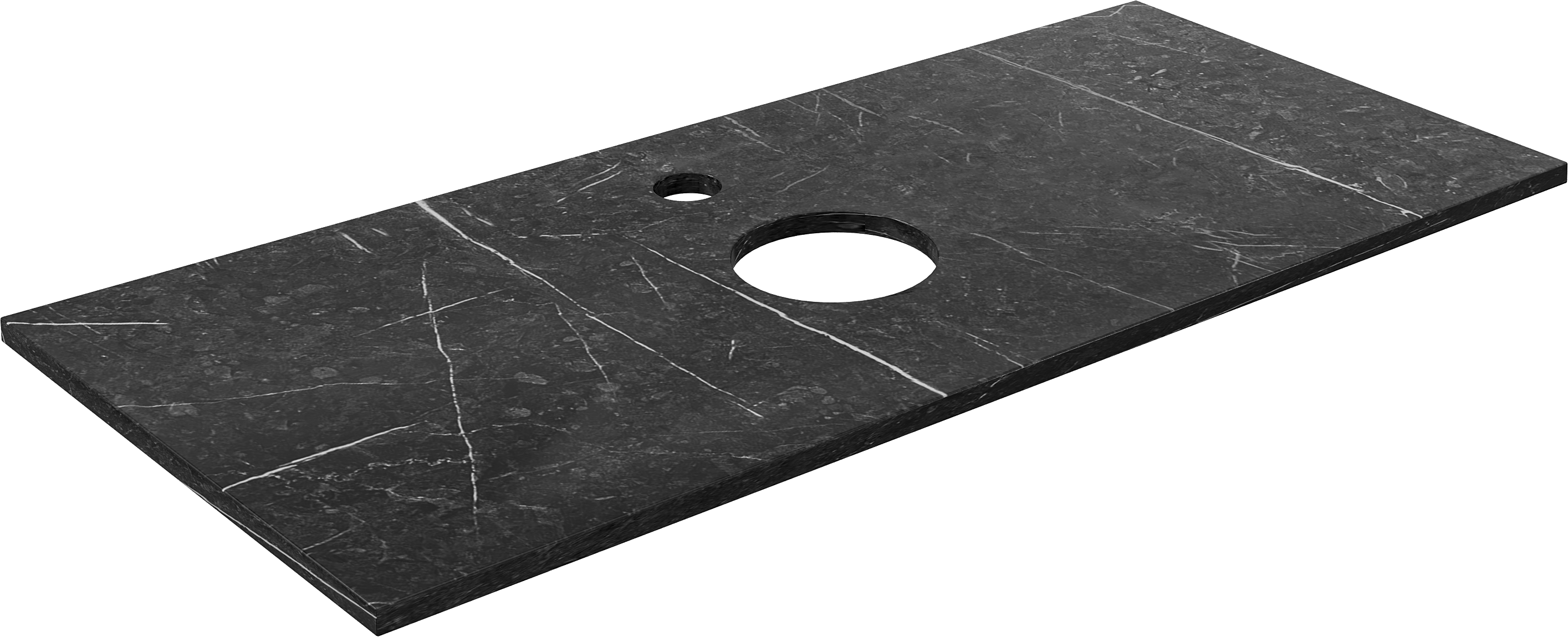 Мебель для ванной комнаты DIWO Элиста 120 чёрный мрамор, с раковиной Moduo 40 RING купить в Тамбове