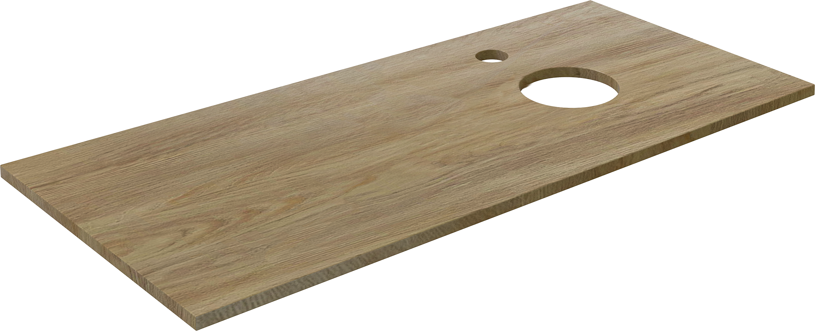 Столешница с раковиной DIWO Элиста 120 светлое дерево, с раковиной Moduo 40 RING купить в Тамбове