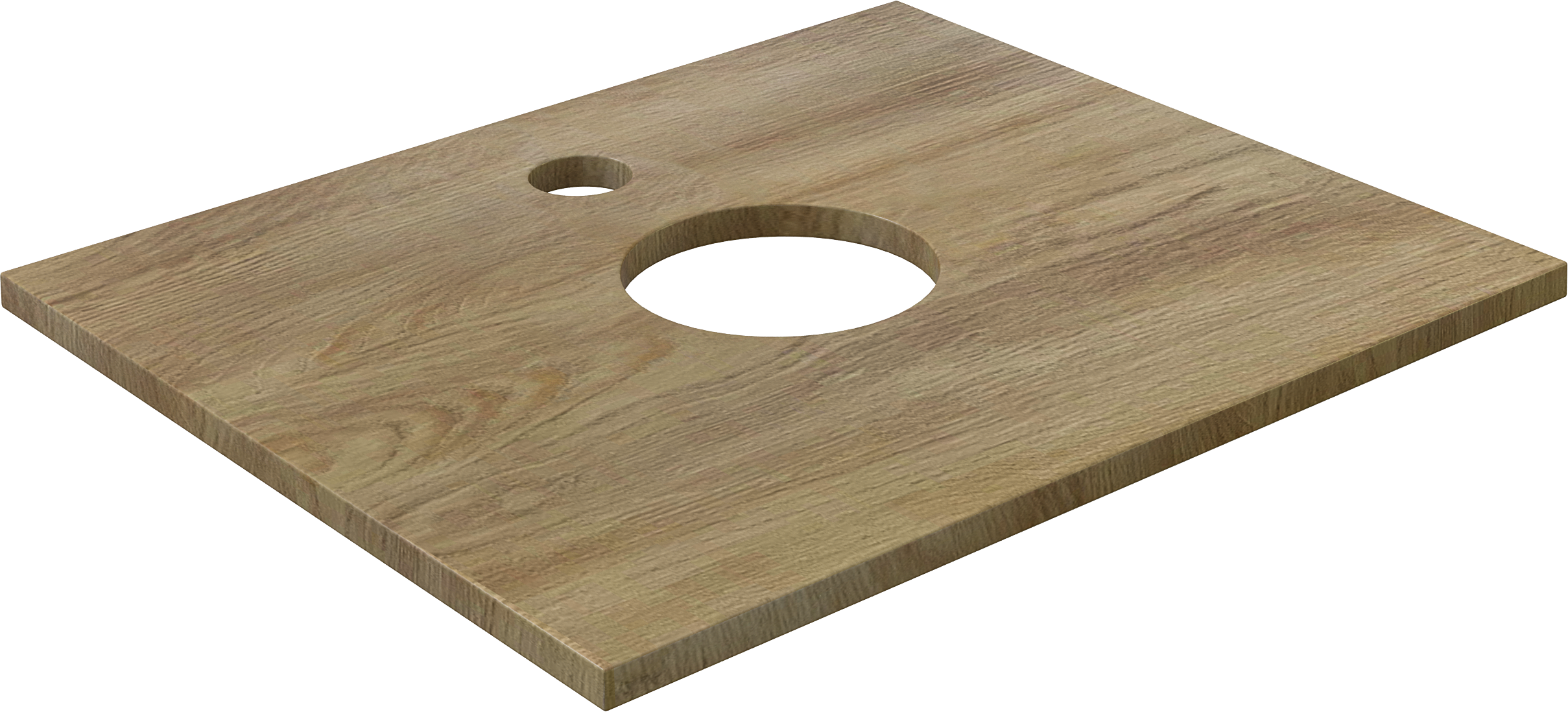 Столешница с раковиной DIWO Элиста 60 светлое дерево, с раковиной Moduo 40 RING купить в Тамбове