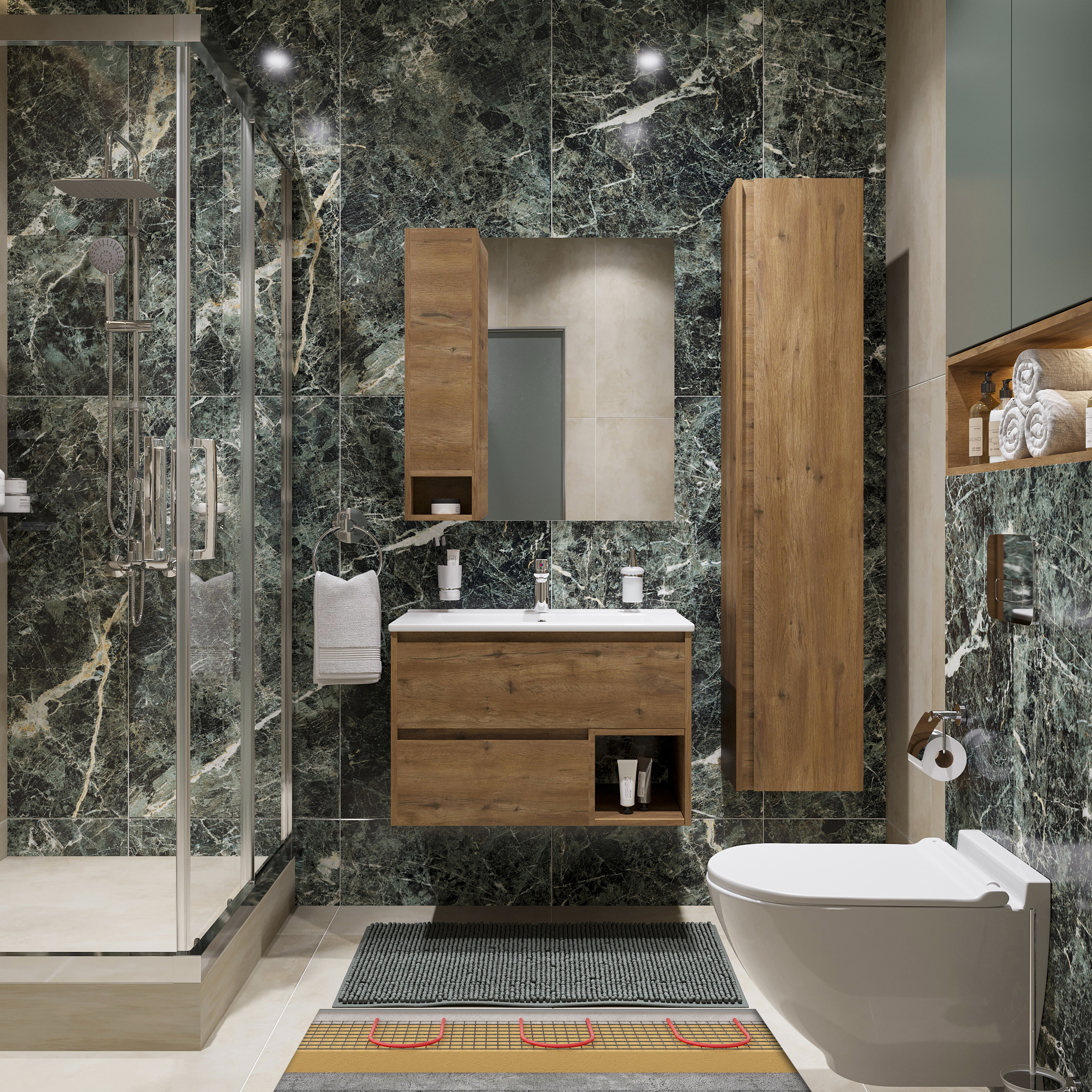 Теплый пол EWRIKA MAT EWR 150-7 самоклеящийся + терморегулятор