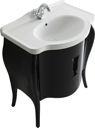 Тумба для комплекта Galassia Ethos 8479NE 75 см черная 150800₽