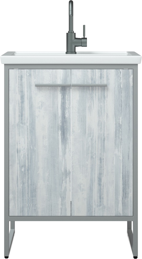 Тумба для комплекта Corozo Айрон 60 серый, арт