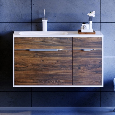 Тумба для комплекта Aqwella 5 stars Malaga 90 L крафт темный