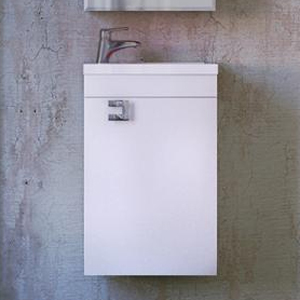 Тумба для комплекта Raval Kub 40 белая, подвесная