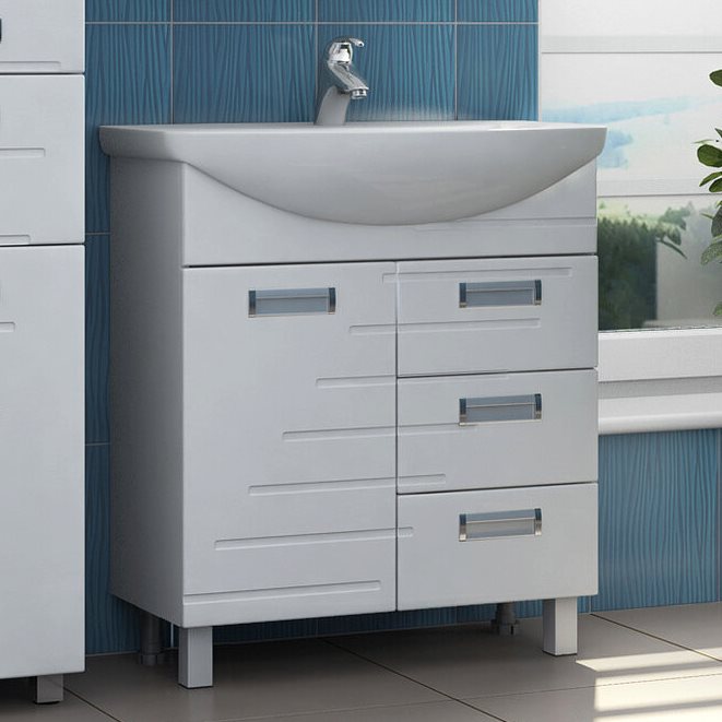 Тумба для комплекта Vigo Diana 70 с 3 ящиками (уценка: трещина на задней планке)