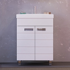 Тумба для комплекта Raval Kub 60 белая, напольная