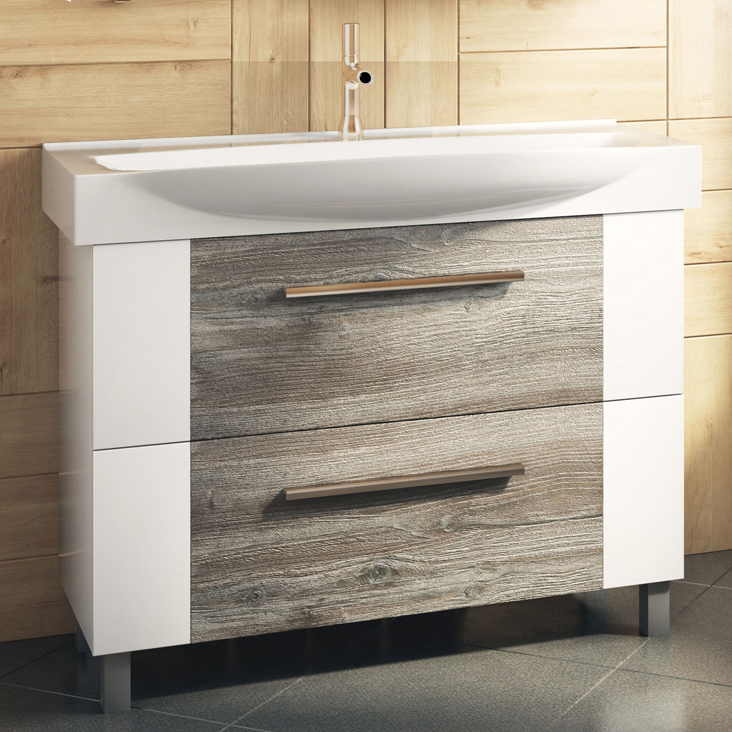 Тумба для комплекта Vigo Leo 105 сонома тёмный