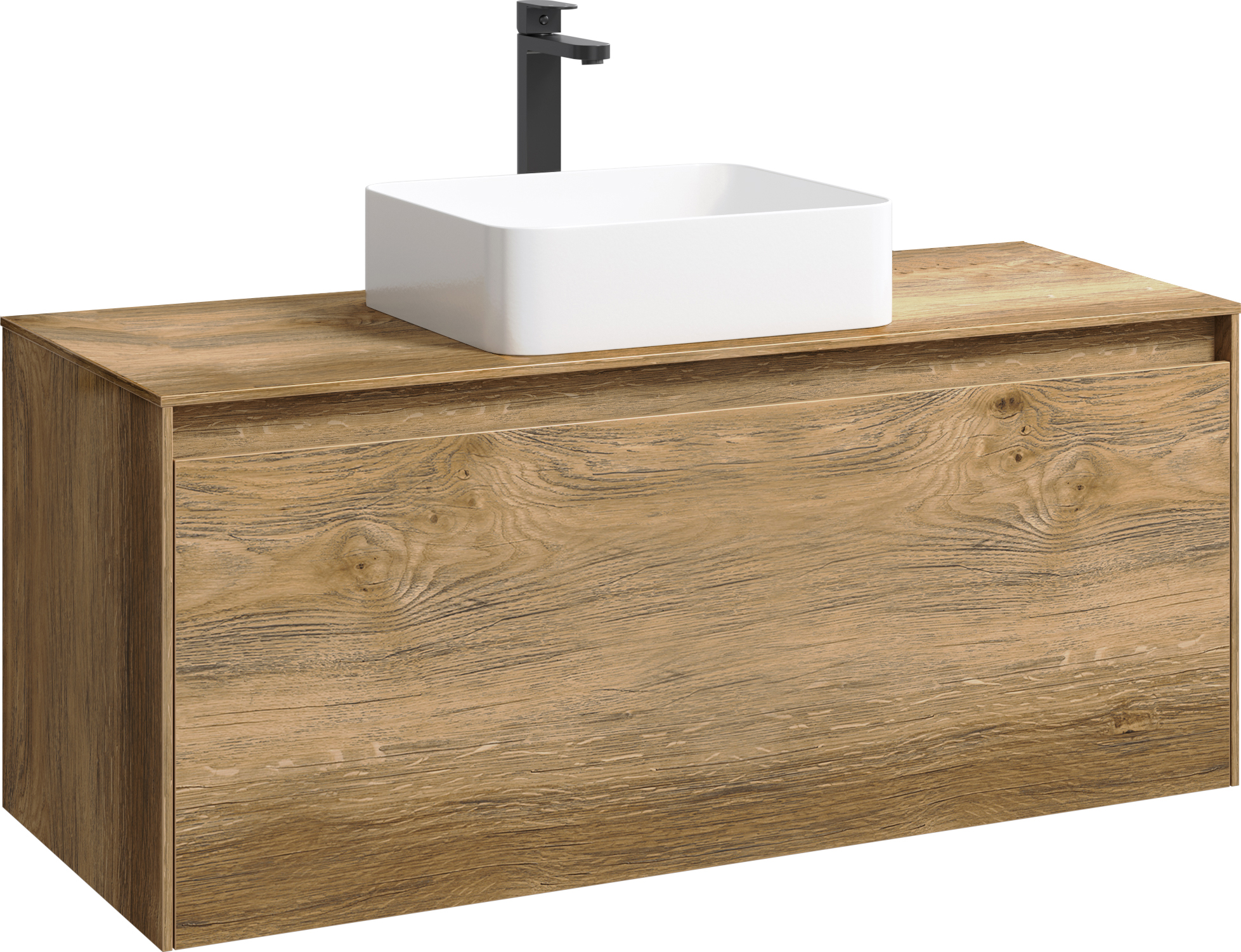 Тумба для комплекта Aqwella 5 stars Mobi 120 дуб балтийский, без сменных элементов