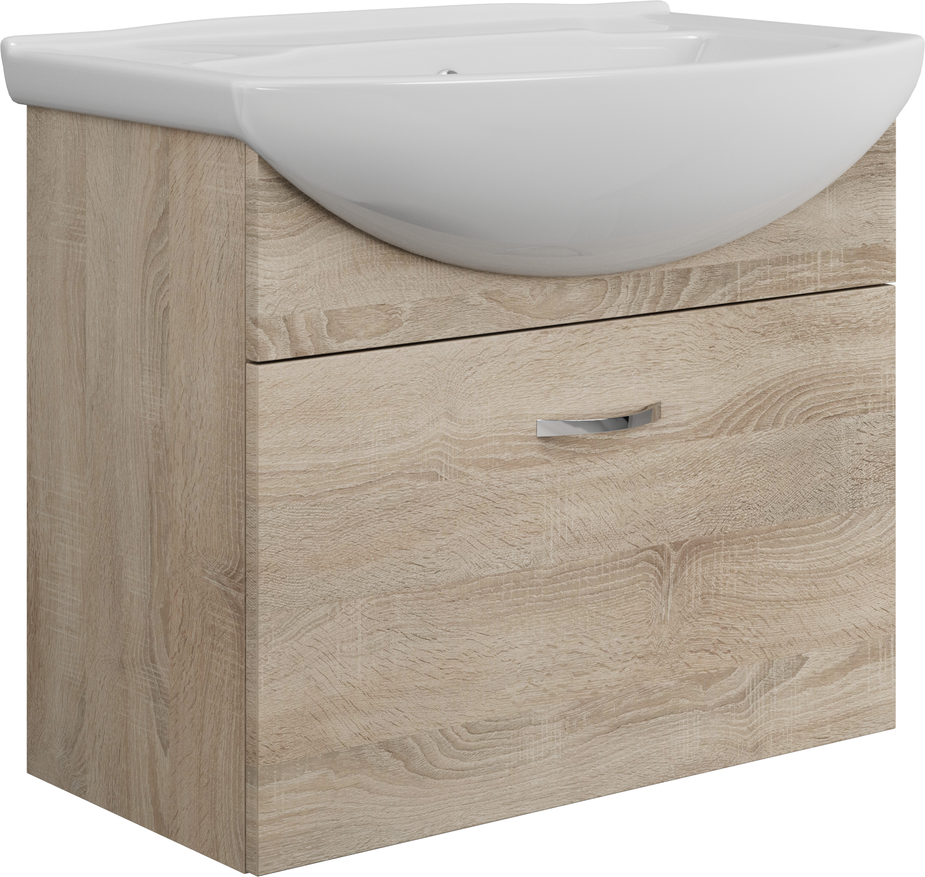 Тумба с раковиной DIWO Муром 70 подвесная, с сифоном