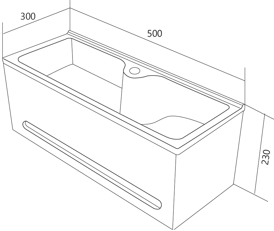 Тумба с раковиной DIWO Казань 50 купить в Тамбове