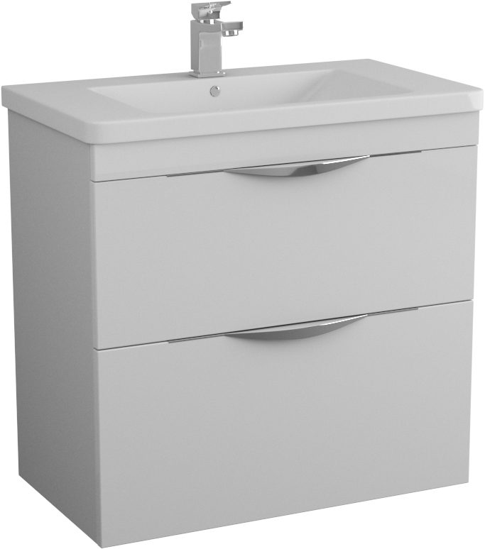 Тумба с раковиной Owl 1975 Sjel stor, подвесная, белый лак, 80