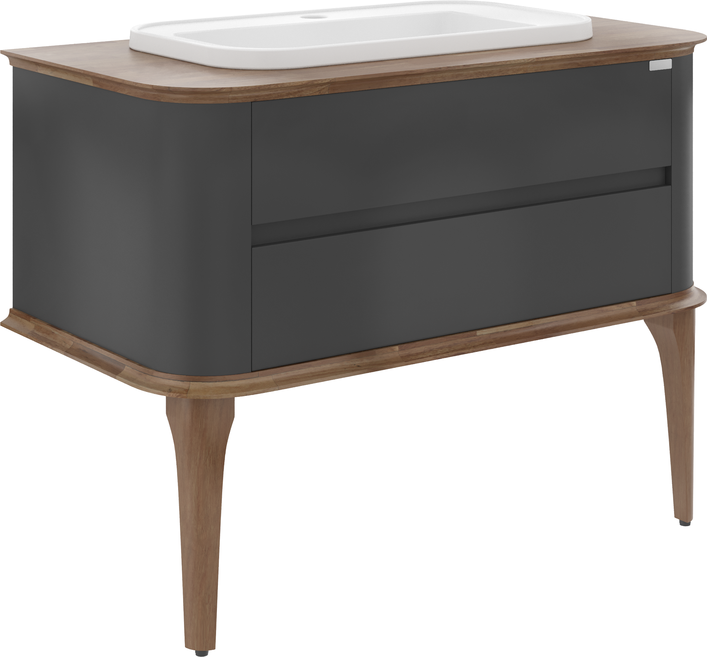 Тумба с раковиной STWORKI Pier 100 anthracite