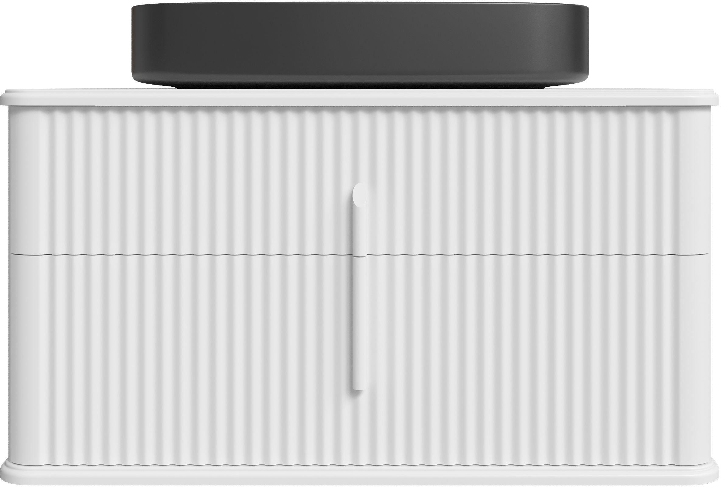 Тумба с раковиной STWORKI Молде 95 белая, столешница Молде 95, раковина Молде 3064-110