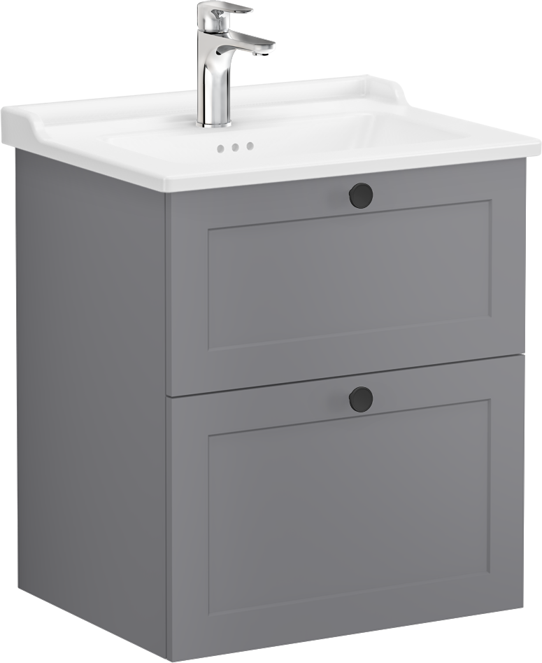 Тумба с раковиной VitrA Root Classic 60 серая