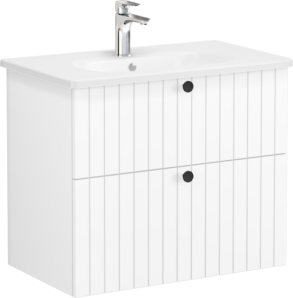 Тумба с раковиной VitrA Root Groove 80 белая