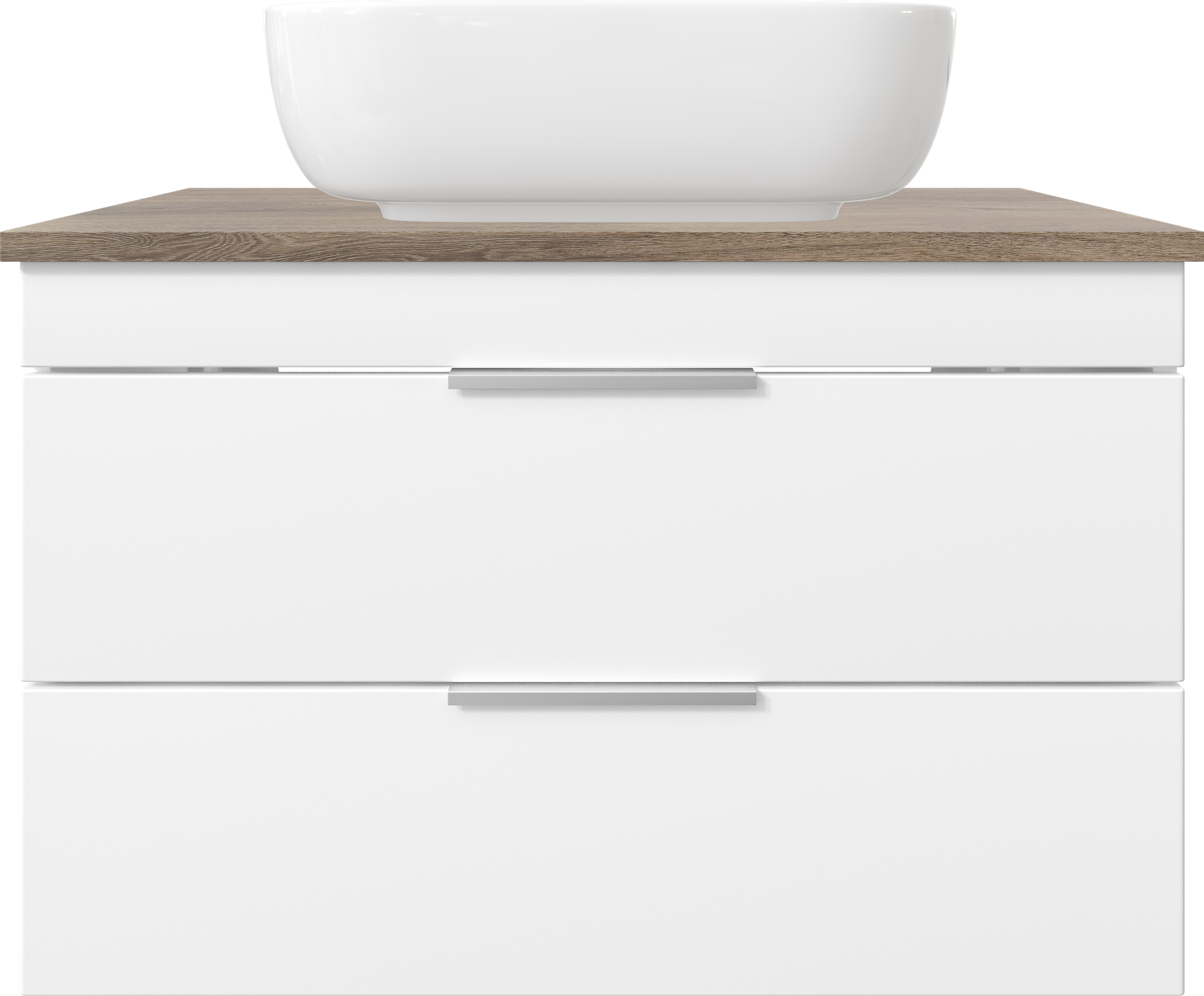 Тумба с раковиной STWORKI Копенгаген 80 белая, со столешницей Wood Spirit 80