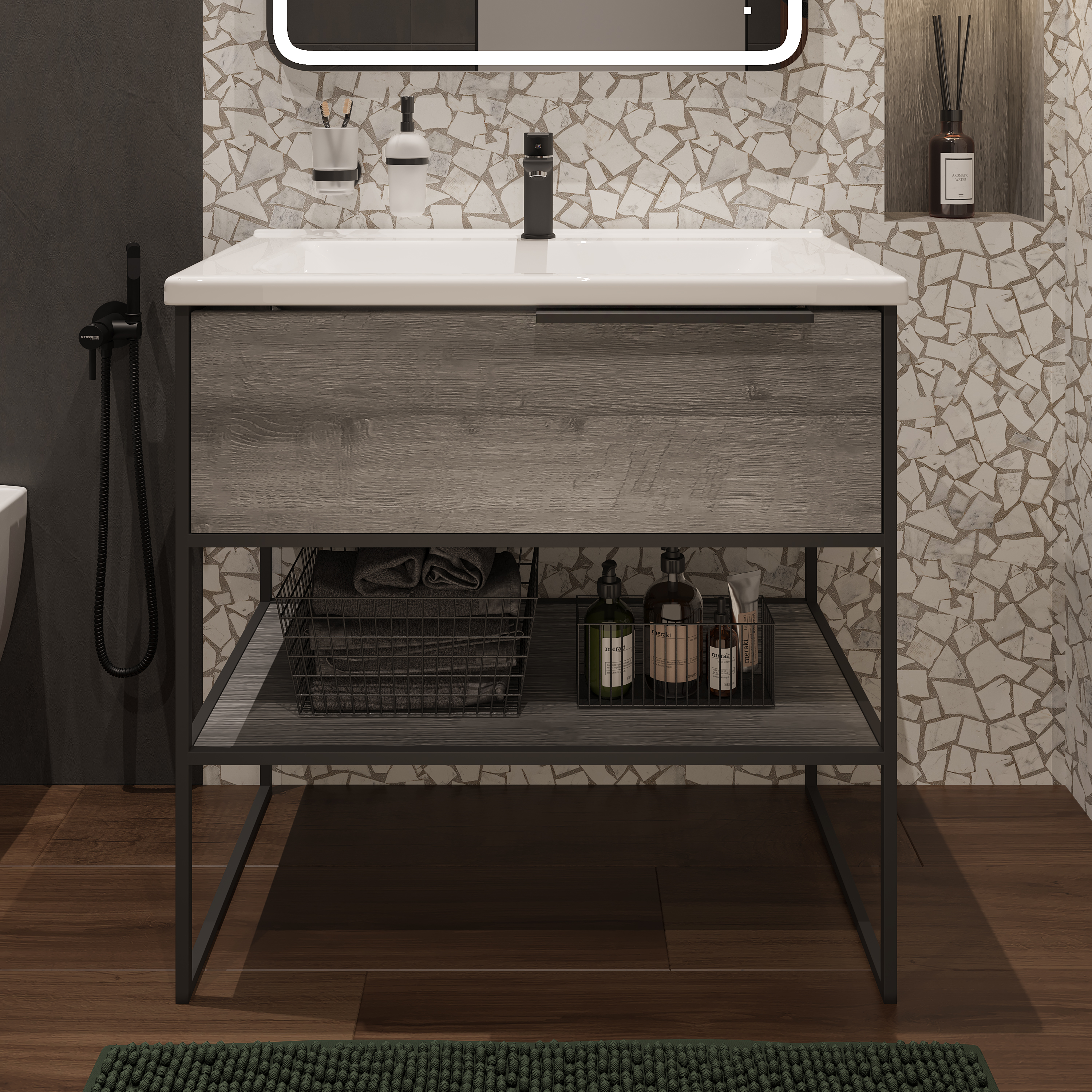 Мебельная раковина STWORKI Брамминг 85 9085-KL купить в Тамбове