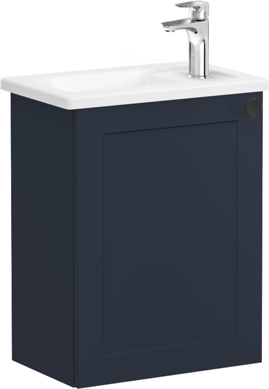 Тумба с раковиной VitrA Root Classic 45 L темно-синяя