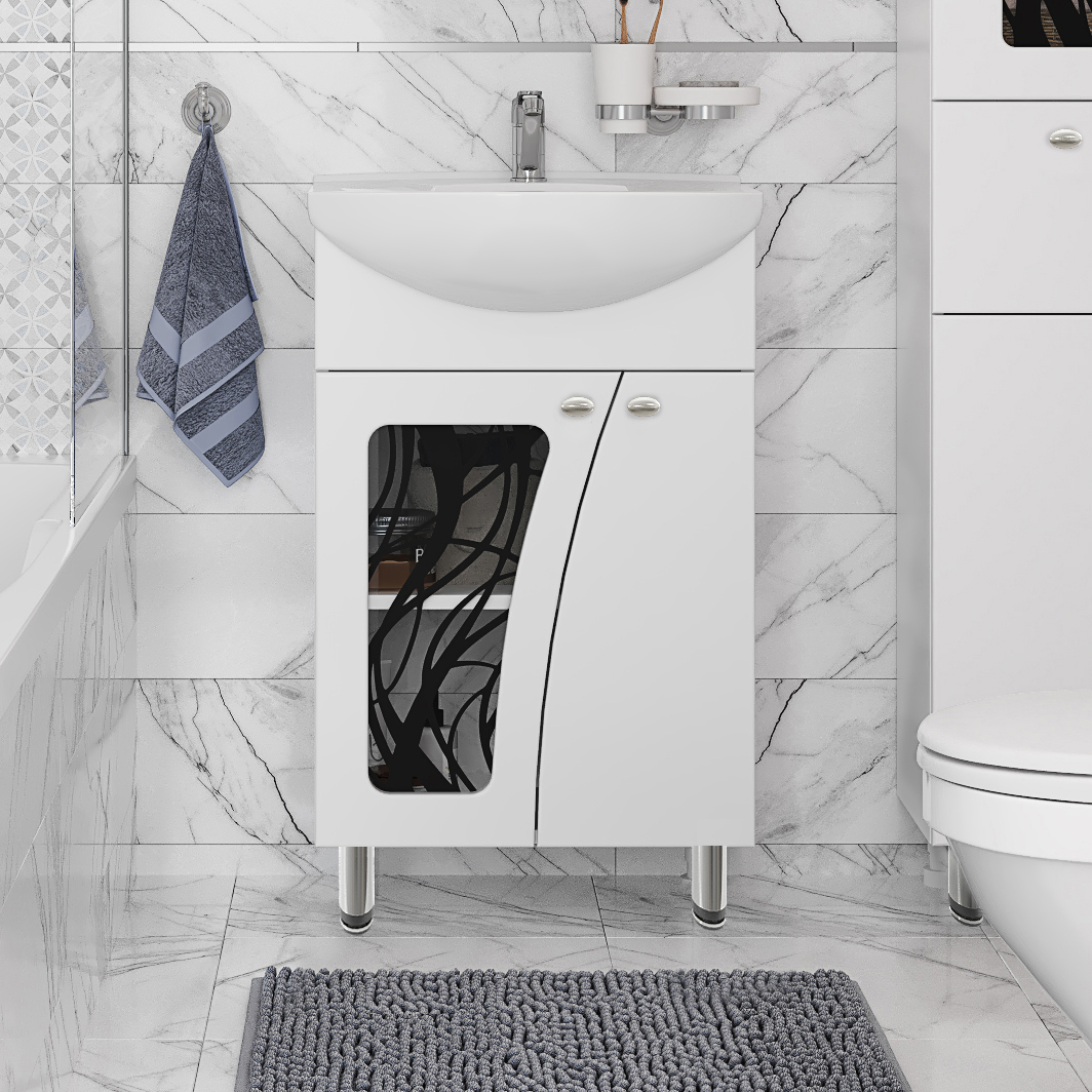 Тумба с раковиной DIWO Муром 55, напольная