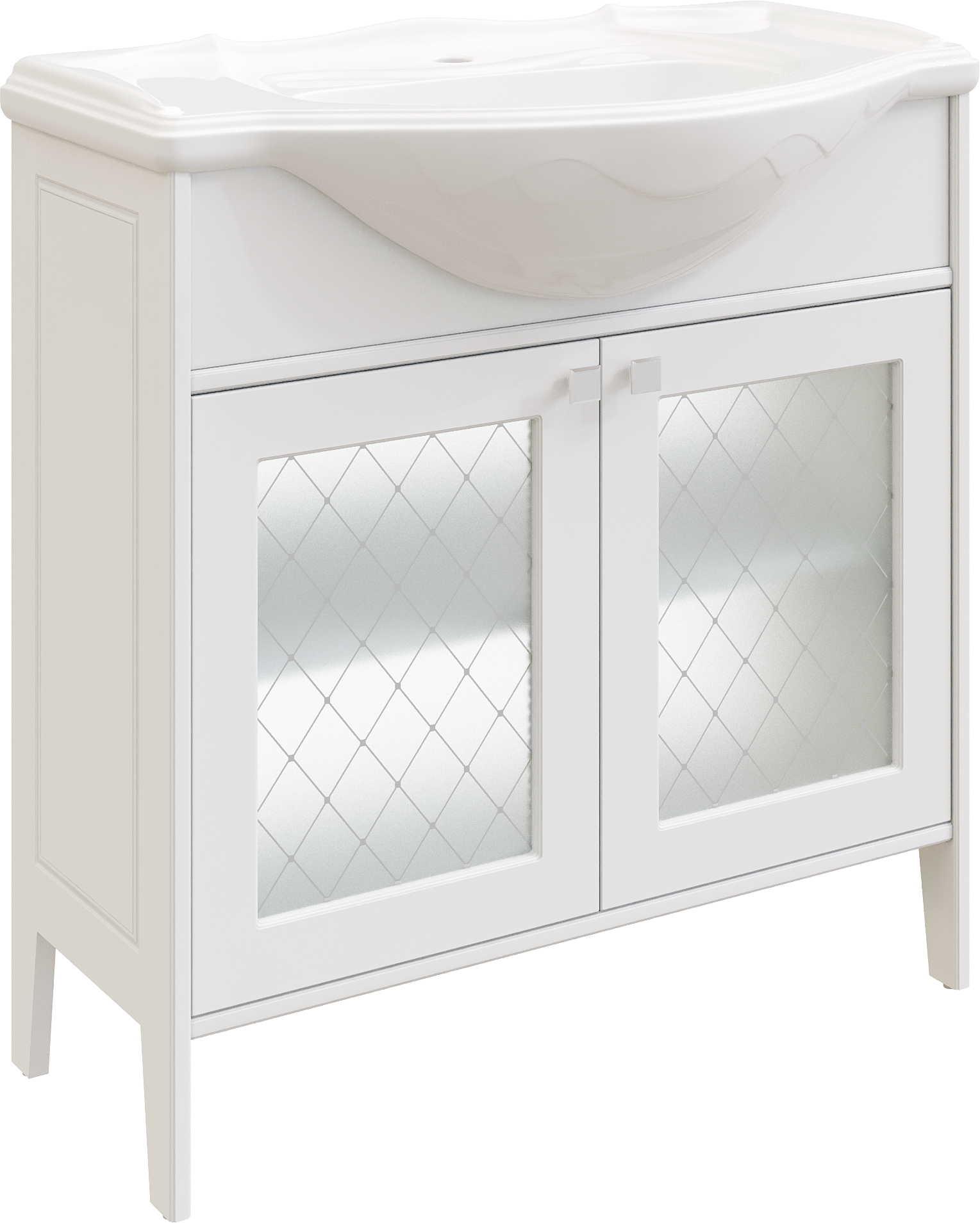 Тумба с раковиной STWORKI Хельсингборг 85 белая