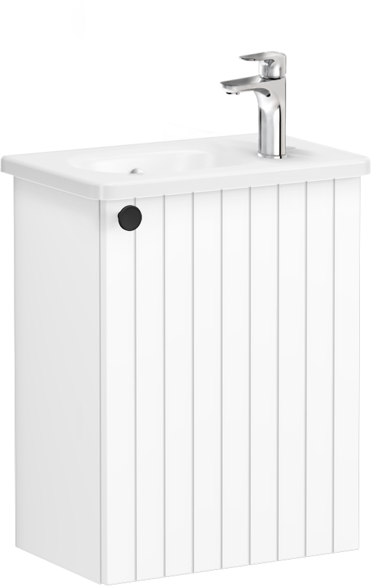 Тумба с раковиной VitrA Root Groove 45 R белая