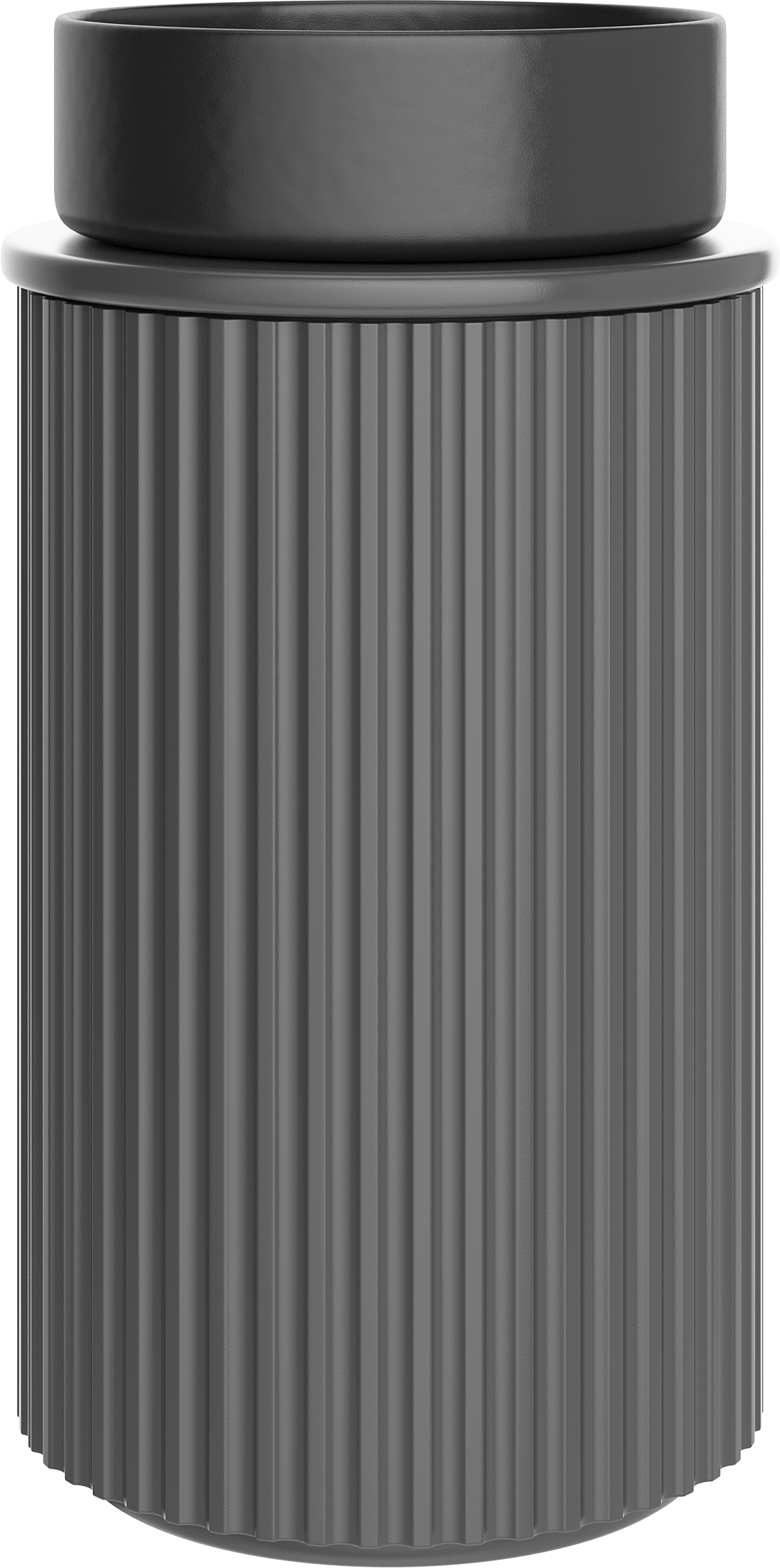 Тумба с раковиной STWORKI Lotus 42 anthracite matt