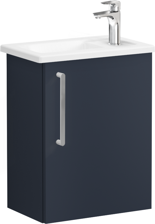 Тумба с раковиной VitrA Root Flat 45 R темно-синий