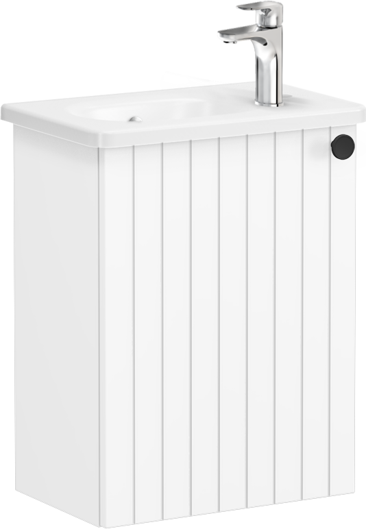 Тумба с раковиной VitrA Root Groove 45 L белый