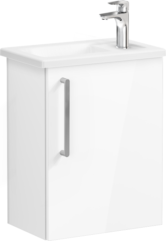 Тумба с раковиной VitrA Root Flat 45 R белый глянец