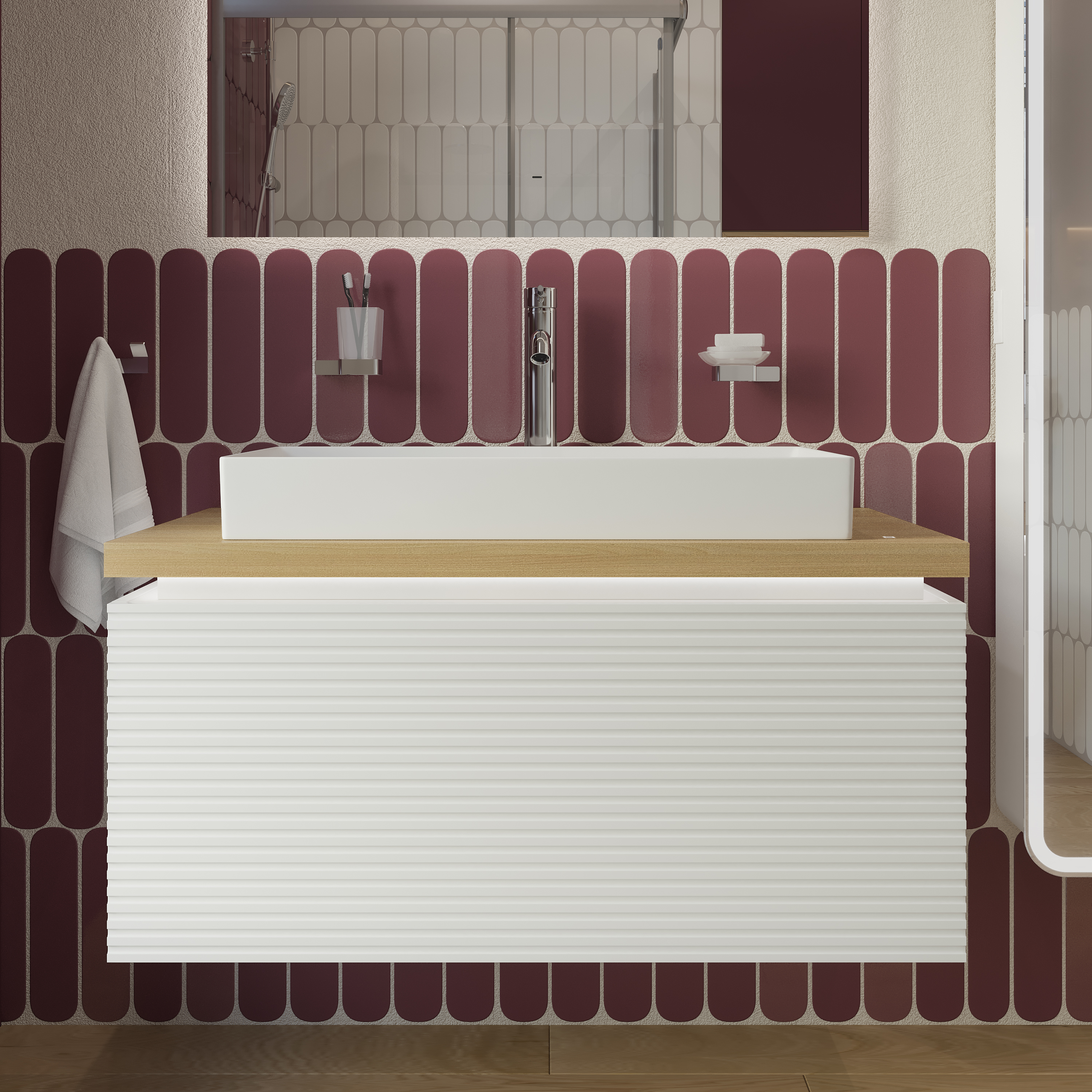 Накладная раковина STWORKI Рандерс 3075-KL 76 белая, прямоугольная, фаянс купить в Тамбове