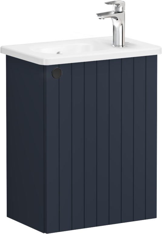 Тумба с раковиной VitrA Root Groove 45 R темно-синий
