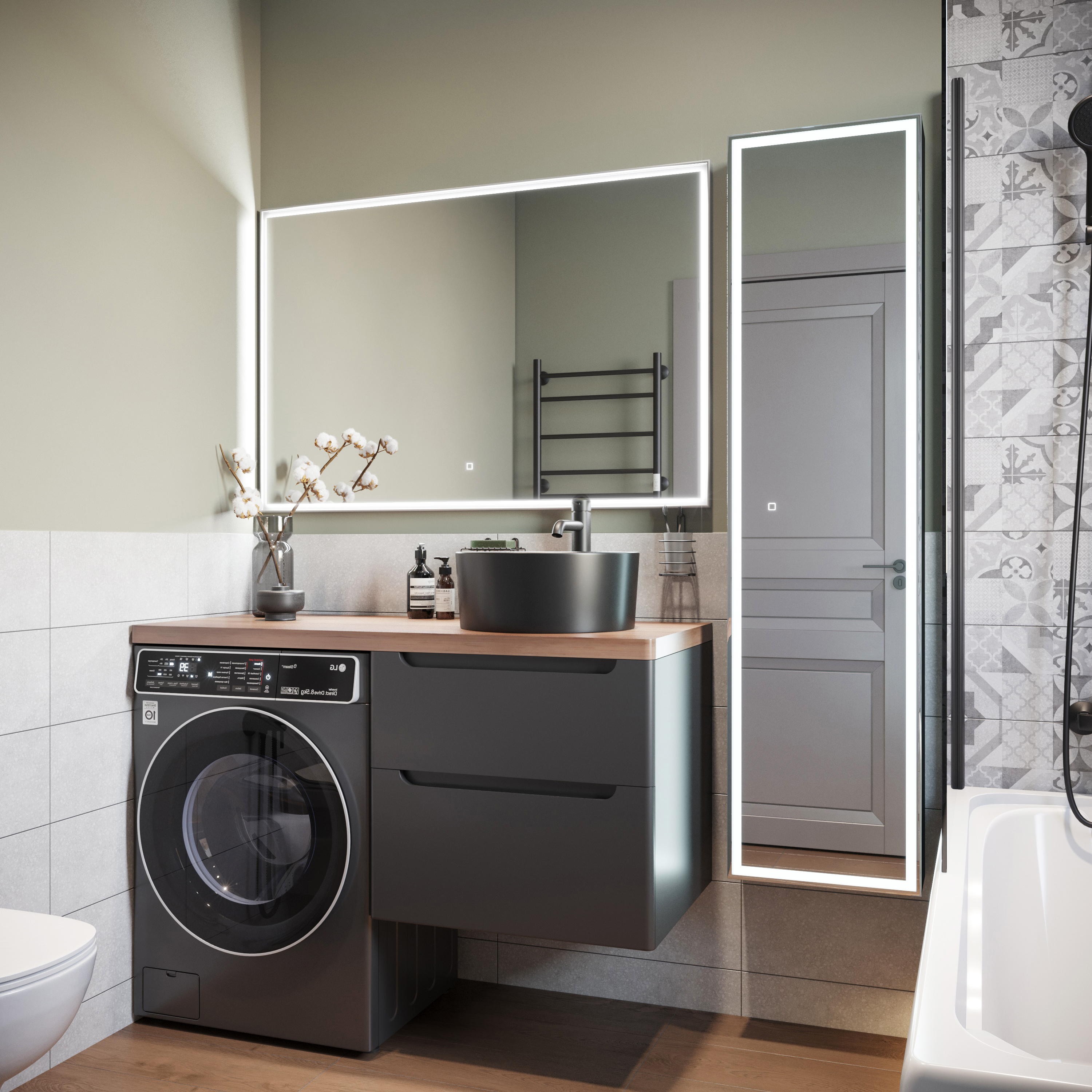 Накладная раковина BOCCHI Vessel 1174-004-0125 38 матовая черная, круглая купить в Тамбове